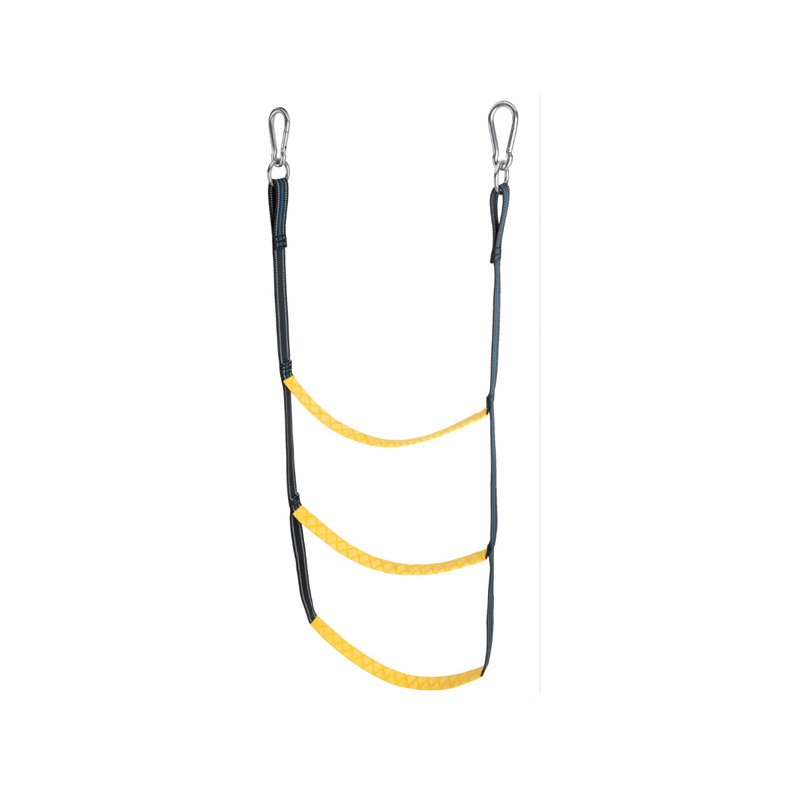 Badestige til gummibd af webbing med karabinhager L-80cm