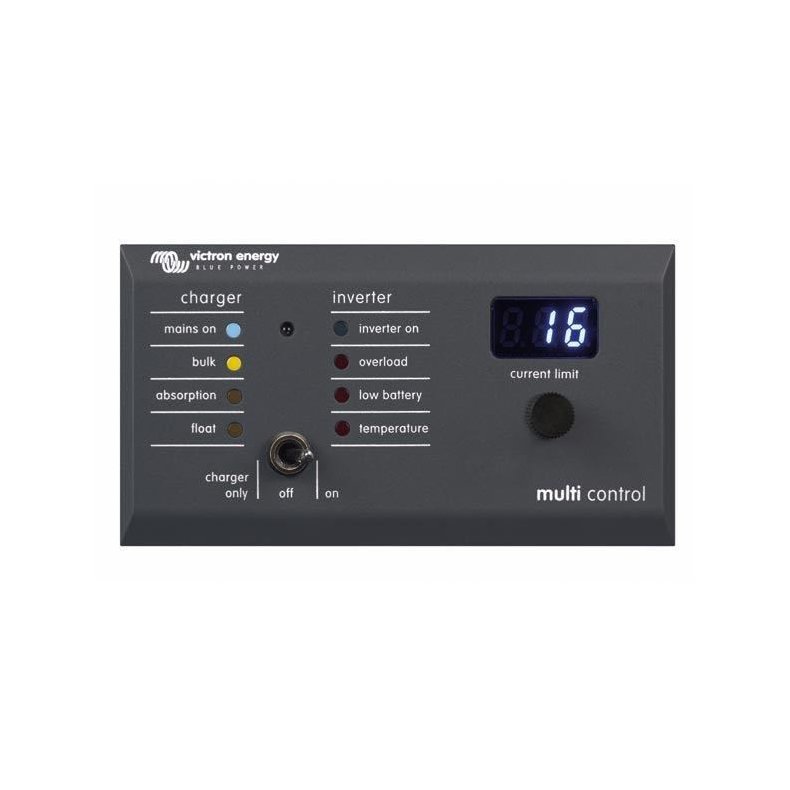 Victron kontrolpanel for multi &amp; quatro vinklet stik